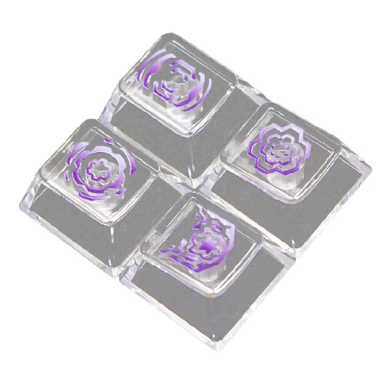 High Translucent Keycaps Enhances Backlits Illumination Effects and Long Time Use for Mechanical Keyboards