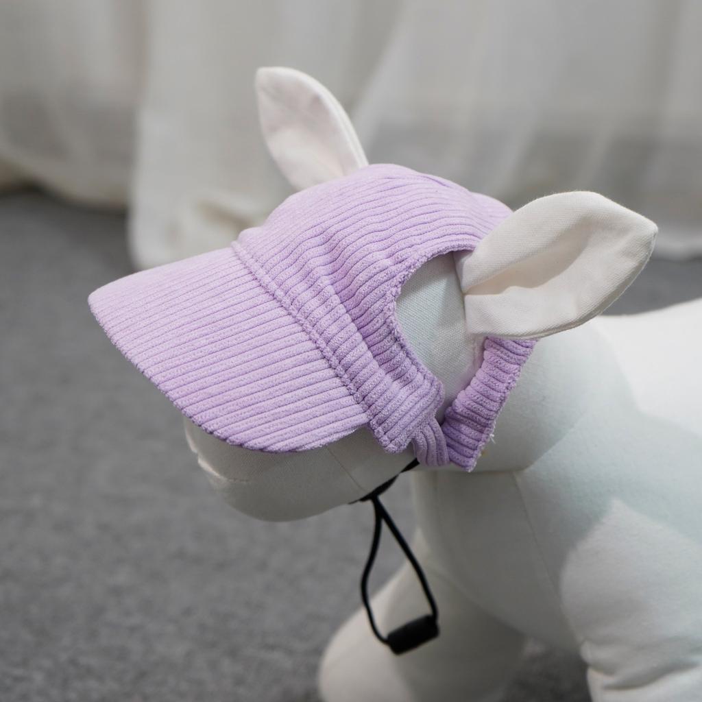 Pet Baseball Sun Hat, Adjustable Breathable Outdoor Visor Cap for Corgi Teddy Golden Retriever Puppy 20 Colors Lightweight Dog Sun Protection Hat