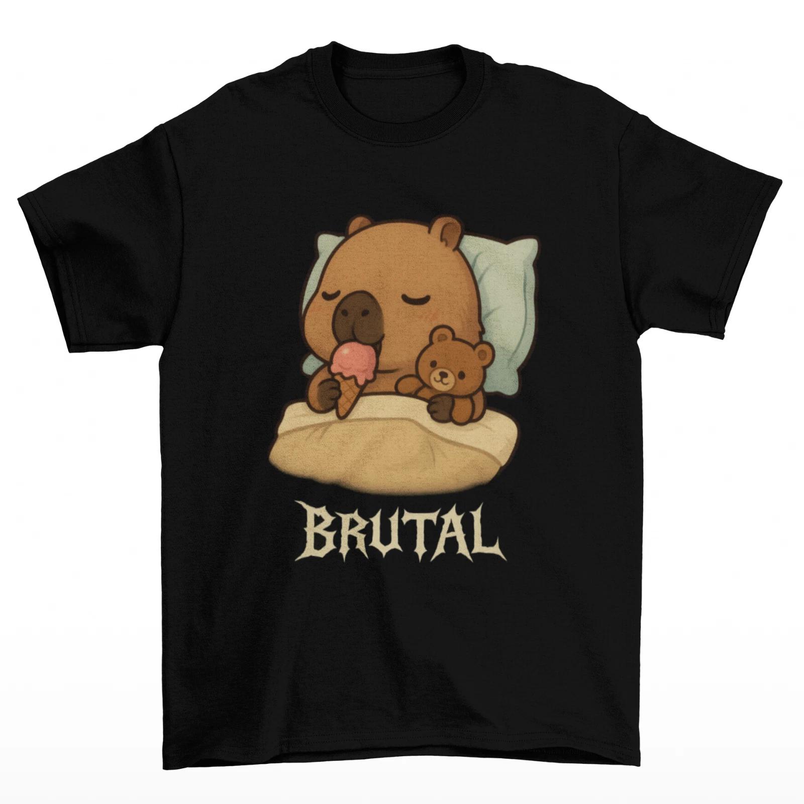 Capybara Napping T-Shirt Unisex Adult Funny Sizes Sleeping Dog Capy Animals New S