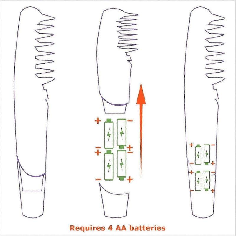 Lifweb Mataway EComb, Elektrischer Haarknotenentferner für Haustiere, Pflegekamm für Hunde, Welpen, Katzen (1 Stück)