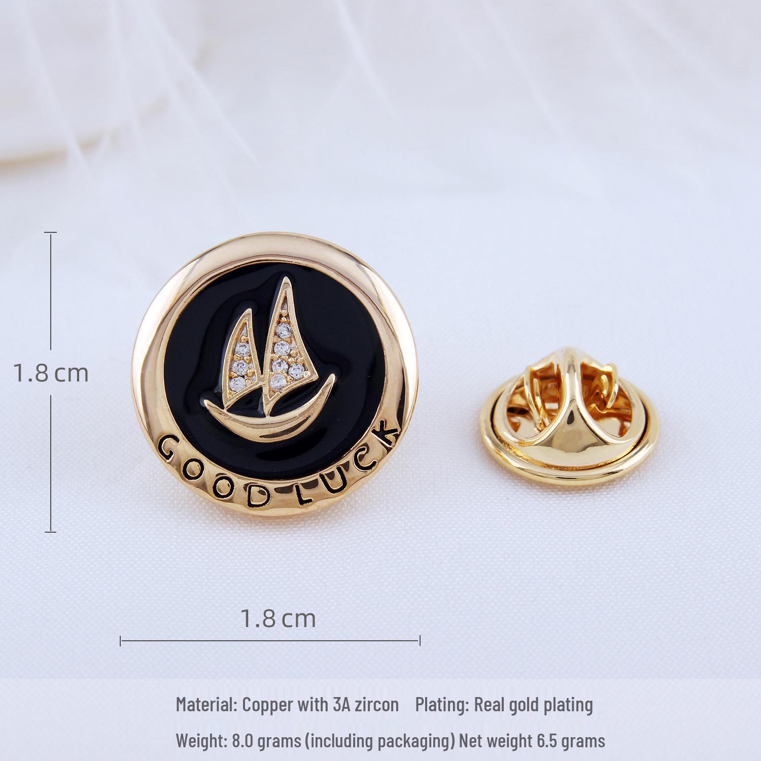 

Smooth Sailing Men s Zircon Sailboat Lapel Pin - Elegant, Secure Design