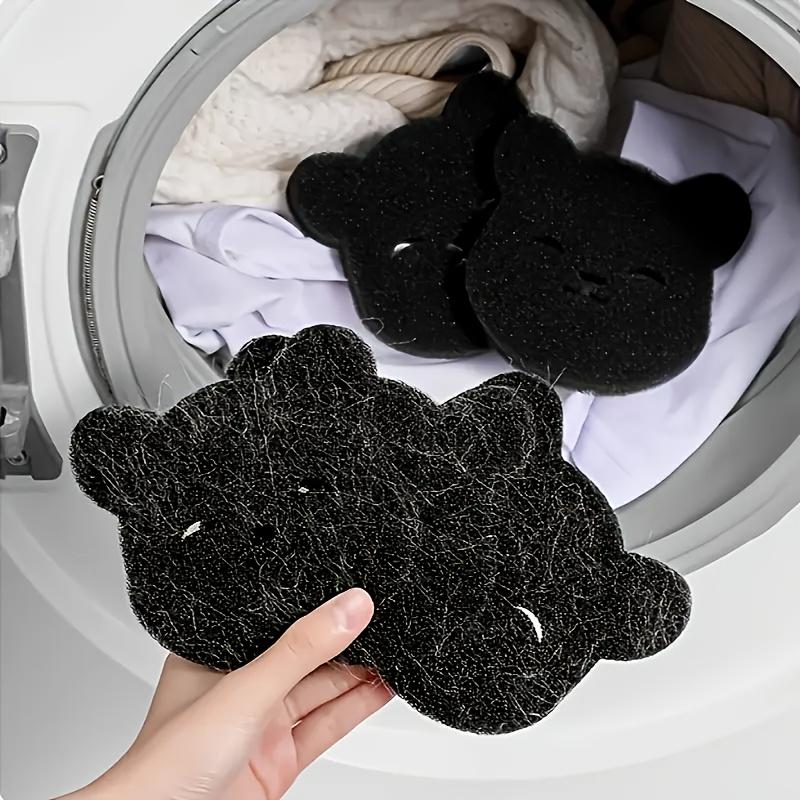 10pcs reusable washing machine bristle filter, manual cat hair cleaner, non electric plastic filled filter for capturing hair