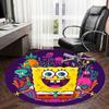 1pc SpongeBob SquarePants Round Carpet, Made of Polyester,Perfect for Decorating Office Chairs, Living Rooms,fplt033