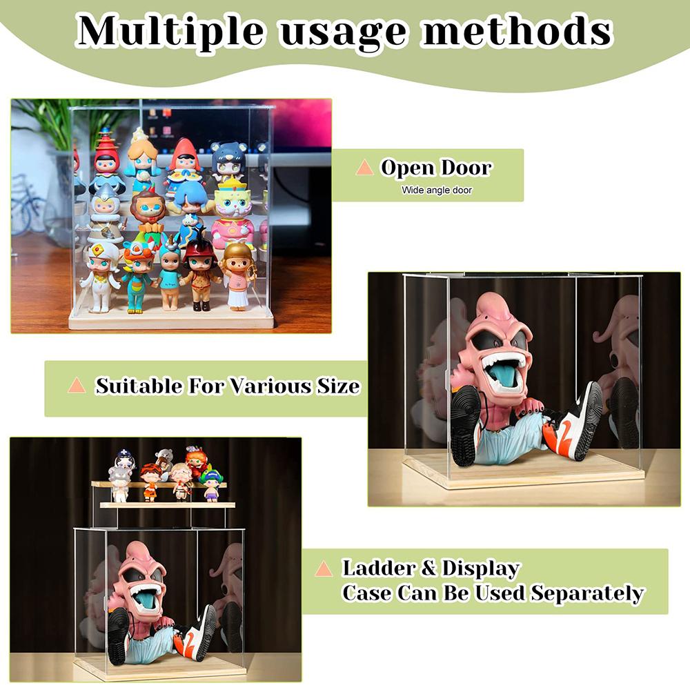 Acrylic Display Rack Figure Model Doll Dust Cover Transparent Showcase Toy Building Blocks Three Layer Display Blind Box Storage