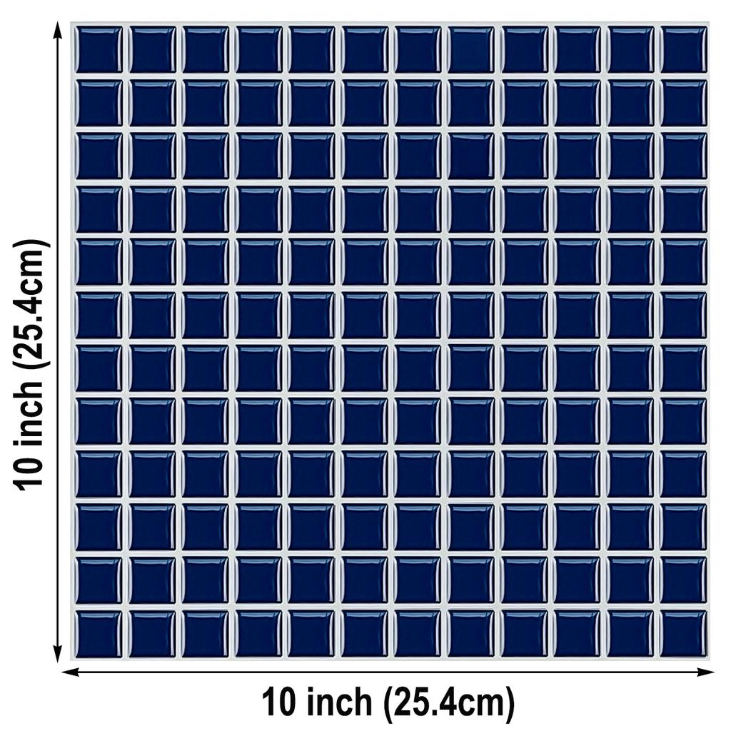 10 Sheets Brick Wall Stickers 3d Mosaic Patterned Vinyl Tiles Marble Textured Surface Wallpaper For Home Application
