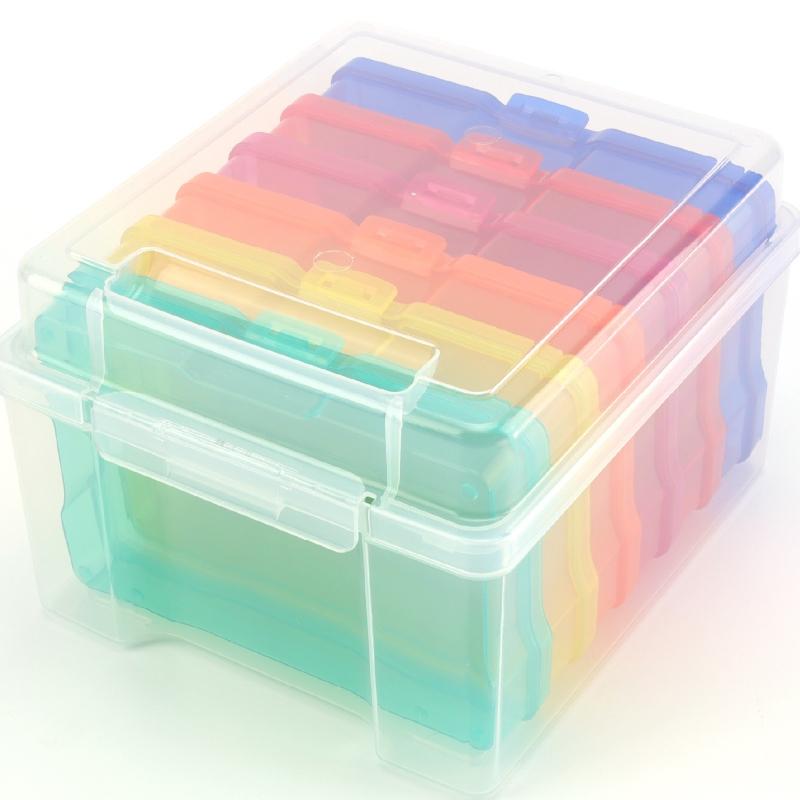 

1 комплект коробка для хранения и организации фотографий, многофункциональная коробка для классификации и организации, коробка для хранения деталей и фурнитуры