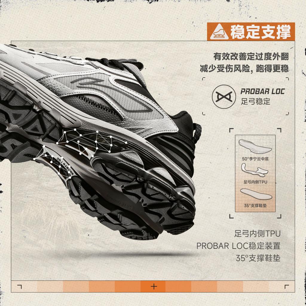 LiNing Fuyao 2.0 Trail Anti-Slip Wear-Resistant Low-Top Running Shoes ARXU011-4