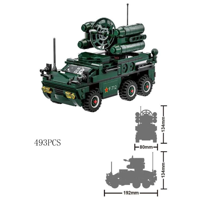 Military Vehicles Tank Sets SWAT Army City Police T34 Model Building Blocks DIY Brick Kids Toys Classic World War II WW2