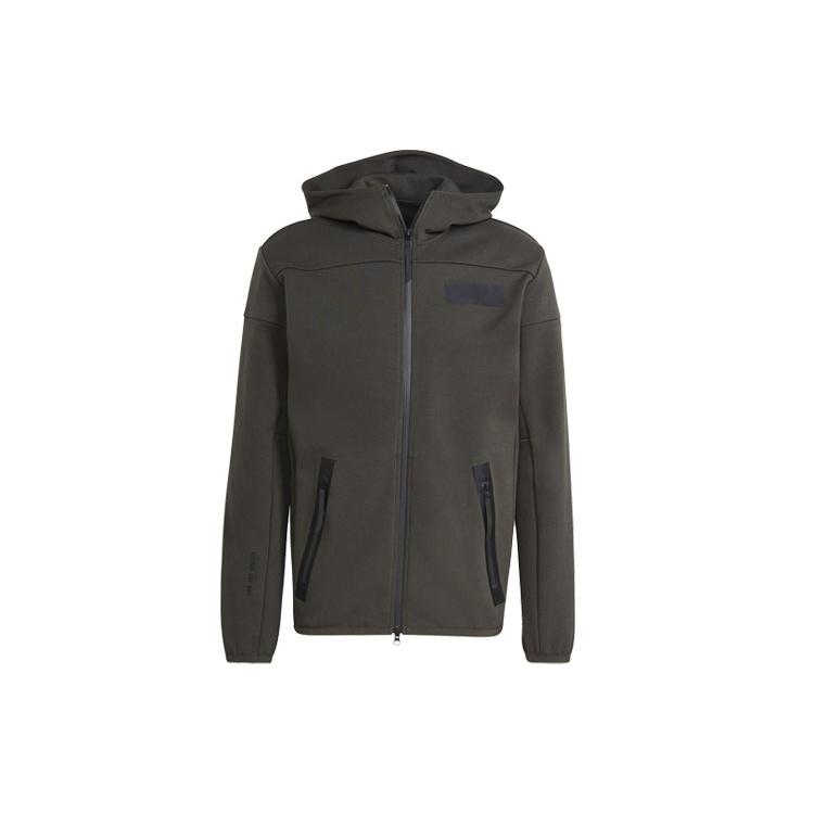 adidas M Hood Parley Sports Stylish Hooded Jacket Brown Men s H31038 XL