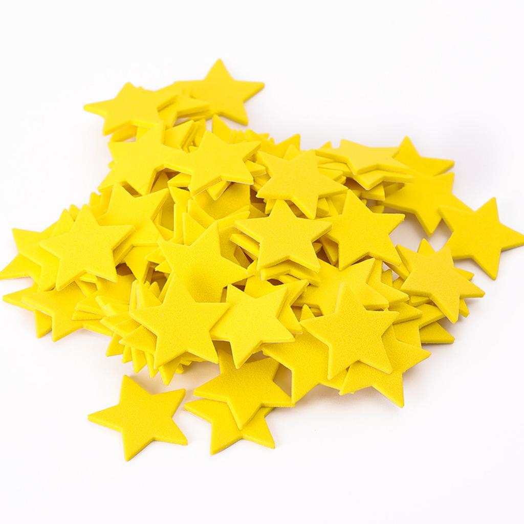 60Pieces Glittering Star Sticker Adhesive Foam Sticker Kids Reward Sticker for Card Making Scrapbooking Wall Decoration