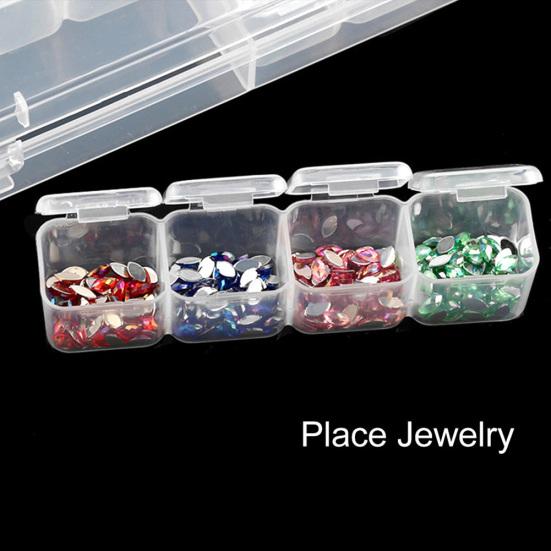 56 Grids Detachable Nail Art Manicue Accessories Storage Box Container Organizer