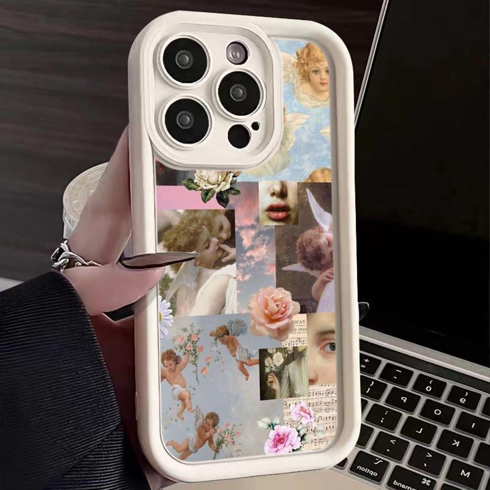 Angel Eye Soft TPU Phone Case for  Samsung A04 A05 A10 A30 A50 A13 A23 A53 A14 A24 A34 A54 A15 A25 A35 A55 S20 S23 FE S24 Ultra Ae51 Angel art design