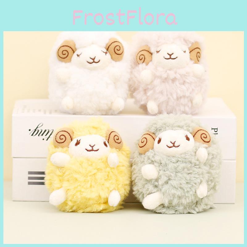Cute Cartoon Sheep Plush Keychain Soft Stuffed Animal Doll Couple Gift