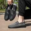 Lightweight Breathable Men's Slip-On Casual Shoes | Cushioned Comfort, Durable for Outdoor Fishing, Park Strolls & Summer Daily Wear - Black