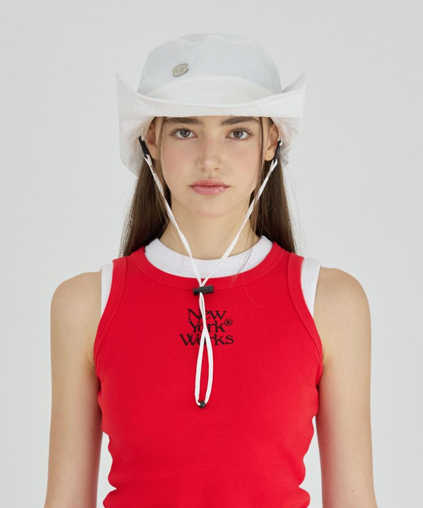 Nyuyogwogseu Safari Bucket Hat_ White