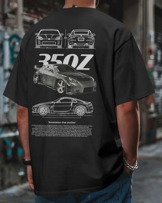 350Z Fan Art Tričko 100% Bavlna Nissan JDM Fairlady Z Grafické Unisex Tričko