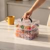 Stackable Organizer Box With Dividers 3-Tier Craft Storage Container For Children'S Toy Parts Jewelry Accessories