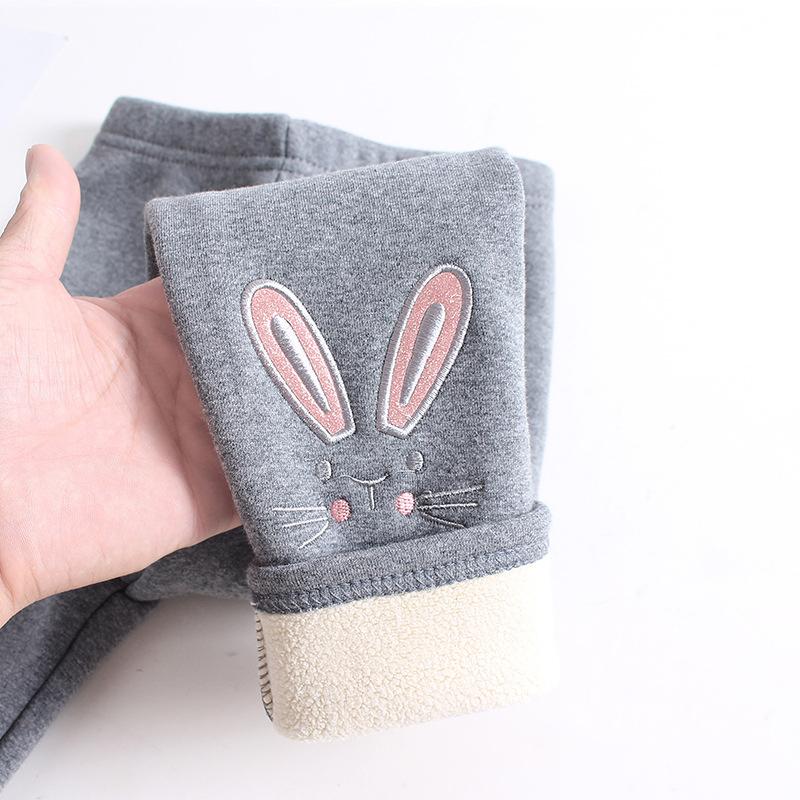 Kids Girls Winter Leggings Children Warm Trousers Thick Fleece Trousers Baby Pencil Pants