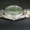 GENUINE VINTAGE ORIENT AUTOMATIC 46941 JAPAN MENS GREEN DIAL WATCH A701886-5 R207-a701886