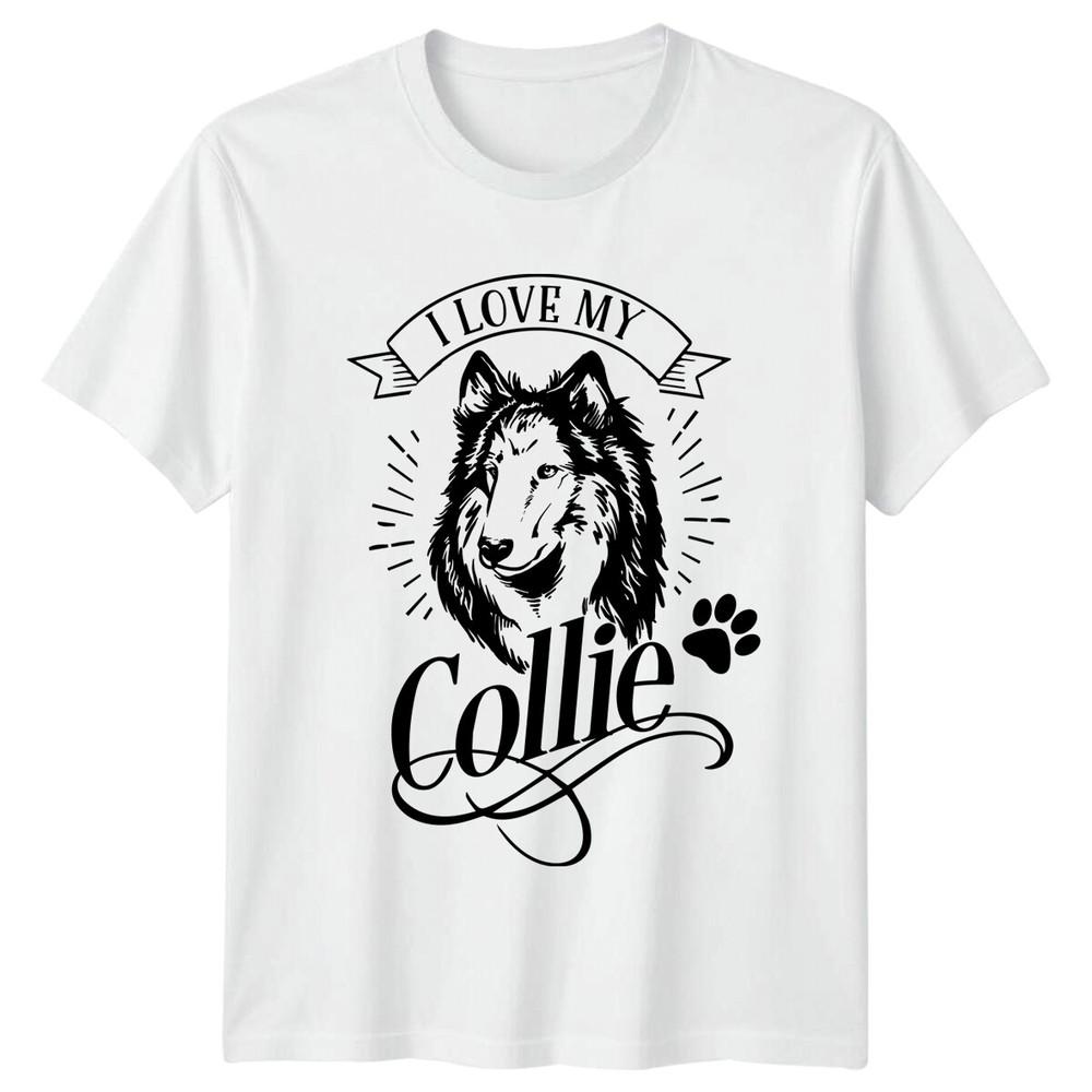I Love My Collie Dog Breed Graphic TShirt S