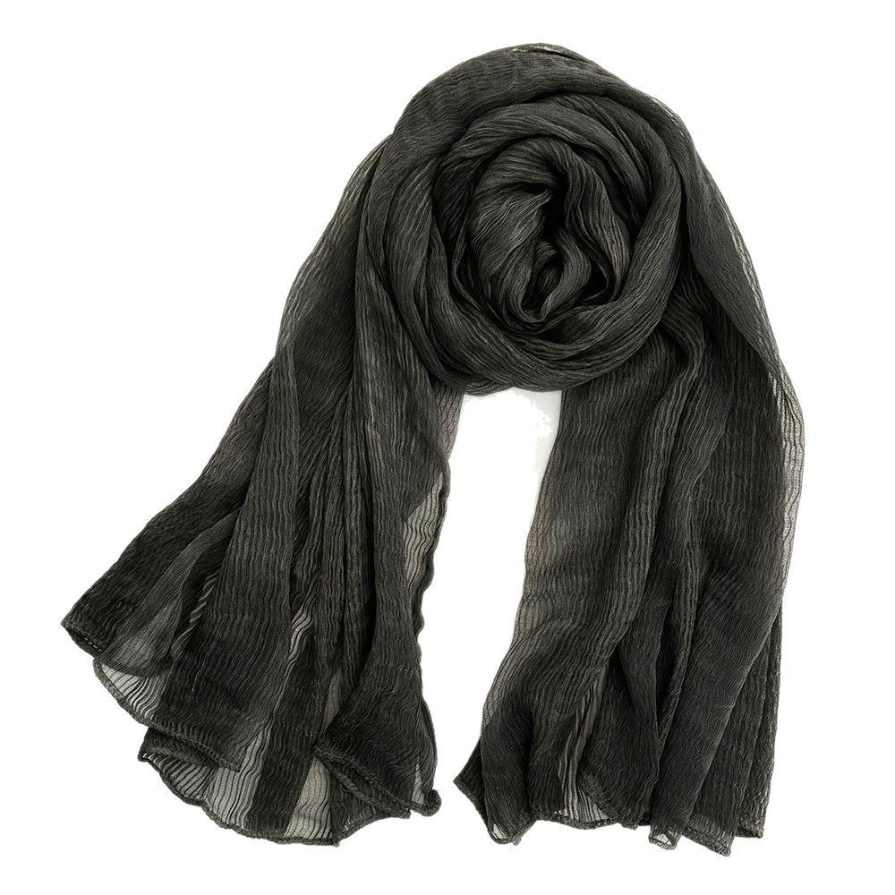 Herren Baumwolle Einfarbig Frühling und Sommer Schal Damen Stola Sonnenschutz Schal Kunst Retro Langer Schal