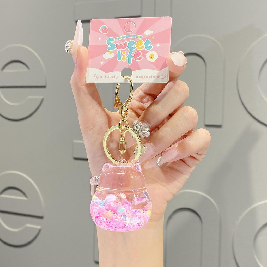 Liquid Eyecatching Acrylic Panda Keychain Trendy And Fun Gift For Friends Family And