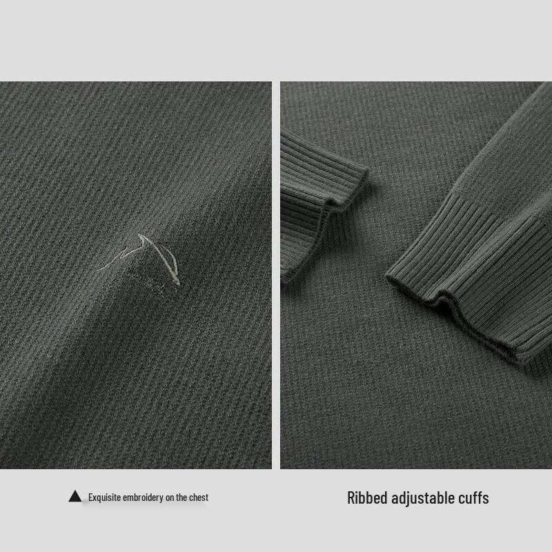 HLA Men's Embroidered Long-Sleeve Knit Sweater