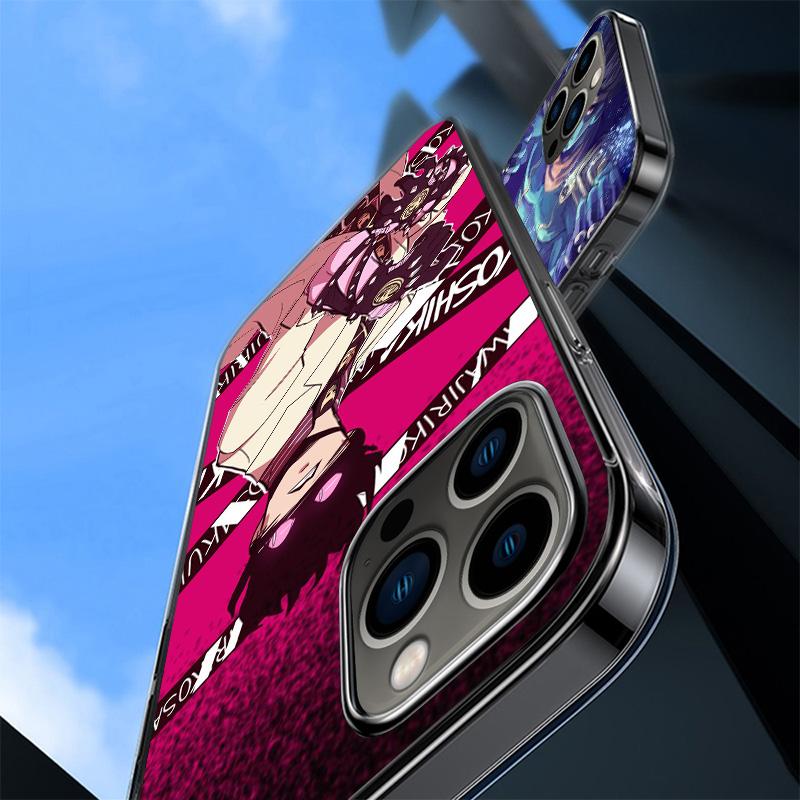 JoJo Bizarre Adventure Phone Case For iPhone 17 Air 16 Pro Max 16E 15 + 14 Plus 11 12 13 Mini 7 8 SE Gift Print Cover Fundas 17