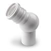 ADJUSTABLE ELBOW 50/0-90 WHITE - HP/U5N