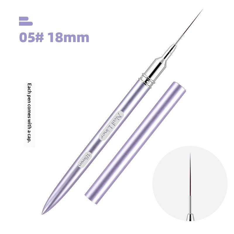 Professional Nail Art Liner Brush Ultra Thin Precision Drawing Pen 6/9/12/15/18/25mm for Nail Salon Commercial Use