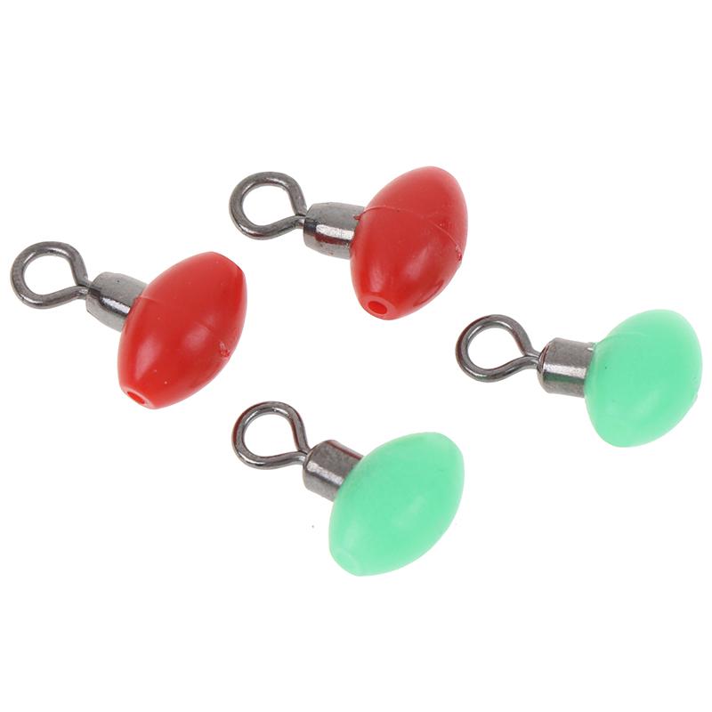20Pcs/Bag Cross-Line Swivels & Bead T Shape Pulley Slide Rig Connector Fishing