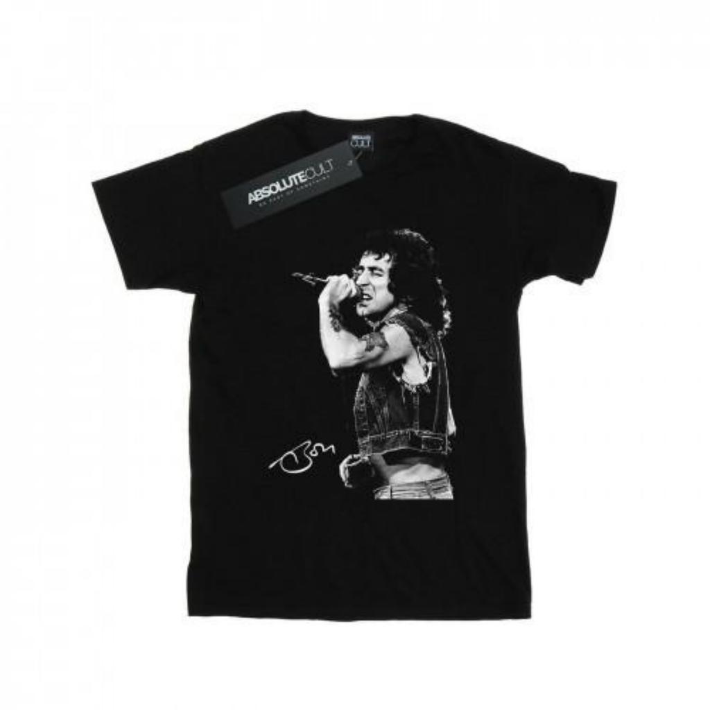 Bon Scott Herren-T-Shirt mit signiertem Foto