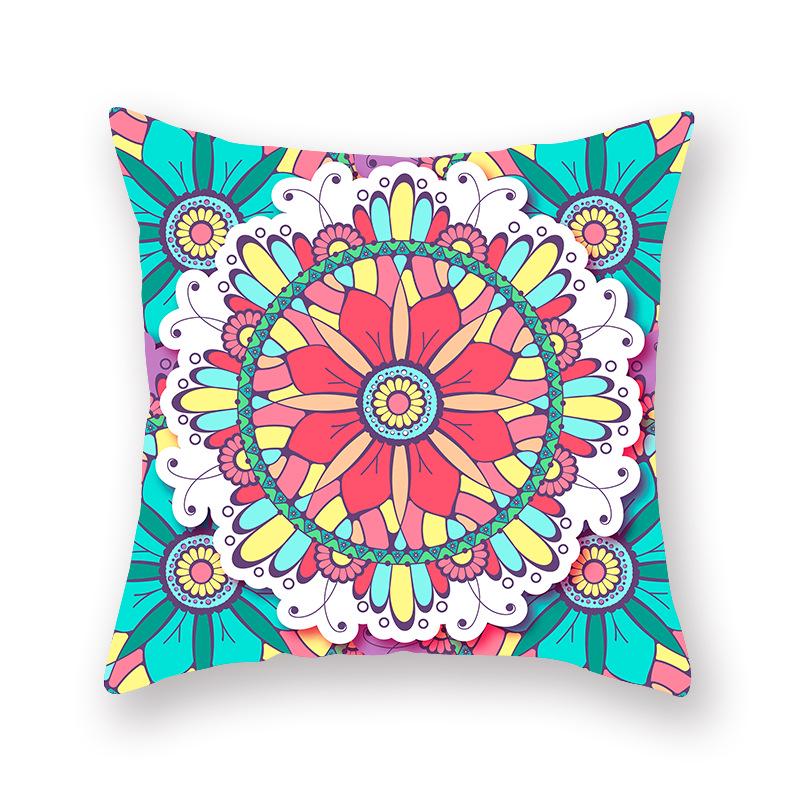 Ethnic Style Pillow Case Mandala Interior Home Decoration Cushion Bed and Breakfast Retro Atmosphere Arrangement Cushion