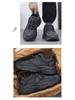 Men's All-Black Summer 2025 Sneakers: Casual Teen Running Shoes with Thick Soles