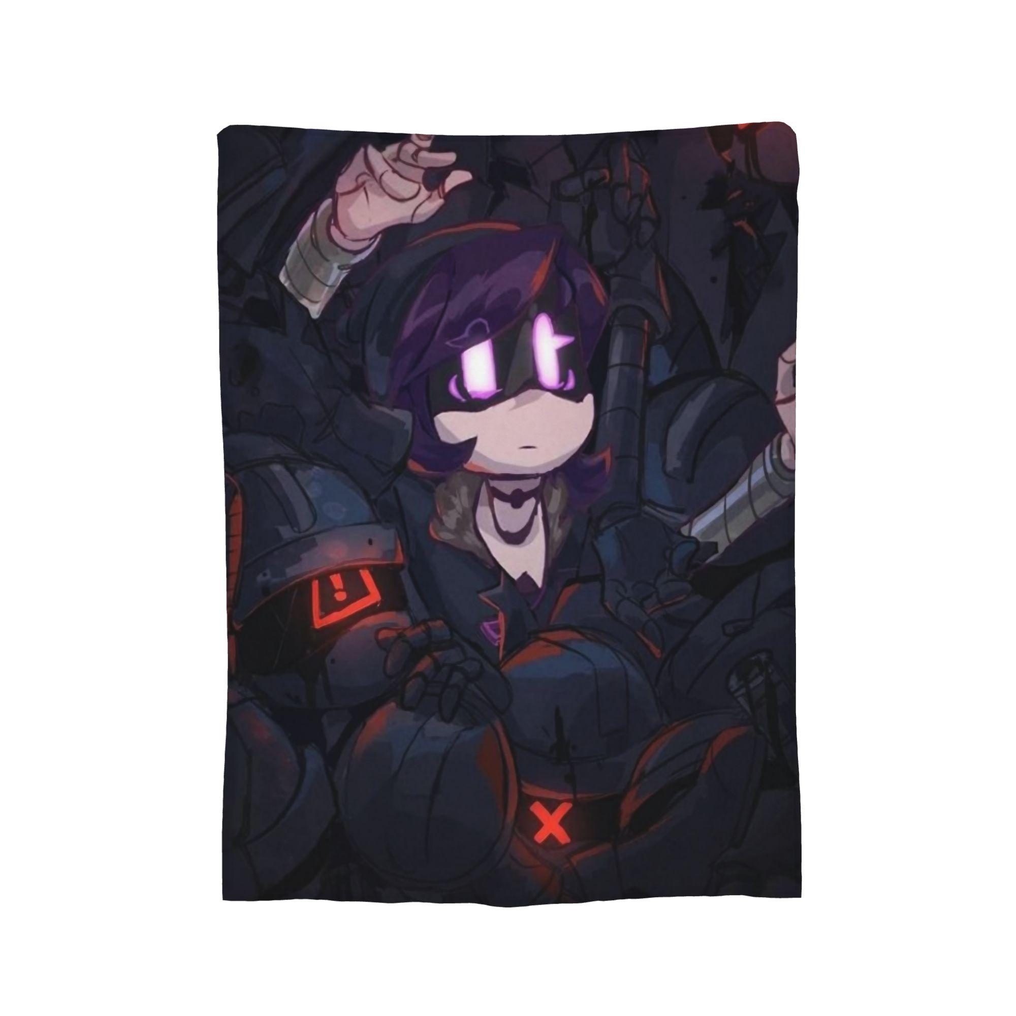 

Murder Drones Fleece Throw Blankets Funny Retro Cool Blankets for Bedding Couch Soft Quilt, 150x200cm