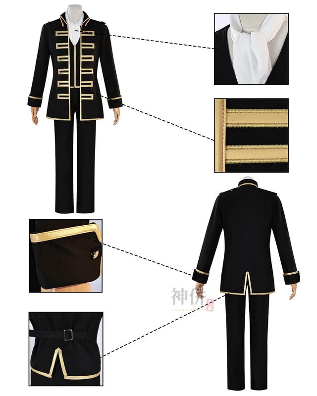 Gintama Okita Sougo Cosplay Shinsengumi with Gintama Hijikata Toushirou Kagura Adult Event Sougo Wig [Kamihei Ryohin] Costume, Uniform, Wig, Cosplay,