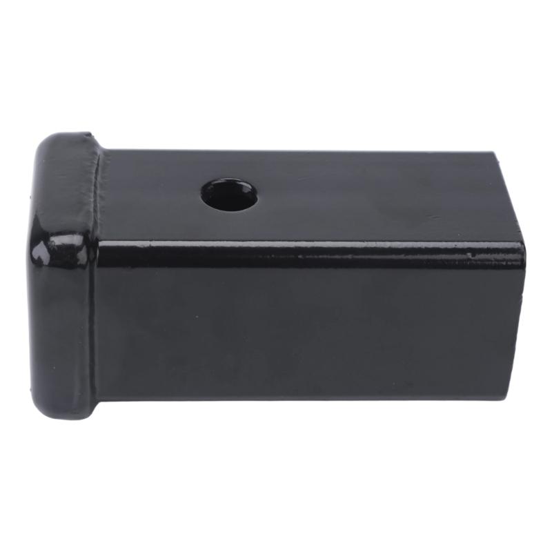 Flanged Trailer Receiver Tube 6 inch with Square Steel Construction, Side Pin Hole, and Treated Black Finish for Towing Modification Projects