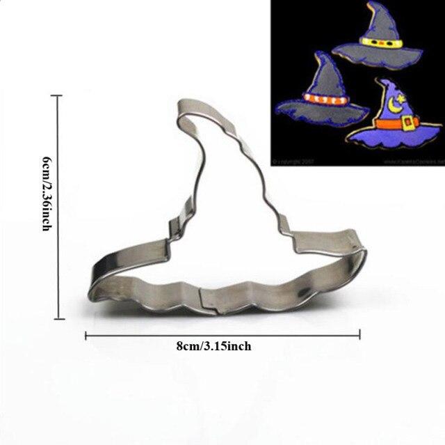 

Металлические формочки для печенья на Хэллоуин, призрак, помадка, декор для торта, тыква, паук, кекс, форма для шоколадного печенья, кондитерская, инструмент для подложки