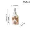 Christmas Soap Dispenser Christmas Kitchen Decor Gingerbread Man Soap Dispenser with Tray for Home Indoor Decorations