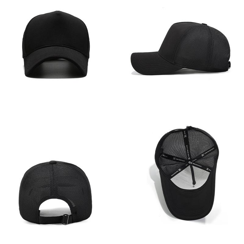 Solid Color Big Head Circumference Solid Color Cap Outdoor Men's Baseball Cap Sun Hat
