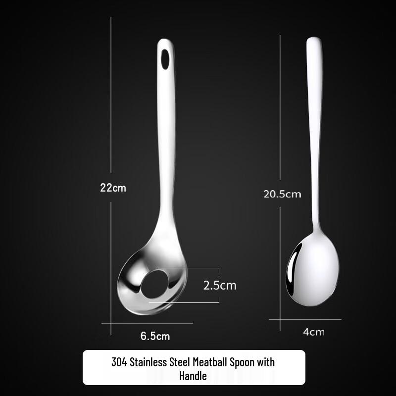 Stainless Steel Meatball Maker and Korean Spoon Set