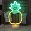 Shaped Led Cactus Neon Signs Light Holder Base Table Decoration Night Lamps