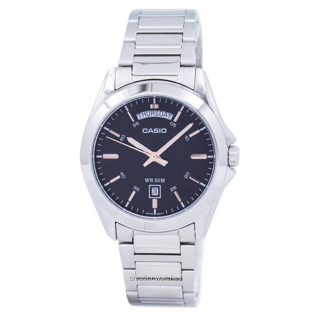 Montre Casio à quartz analogique MTP-1370D-1A2V MTP1370D-1A2V pour homme