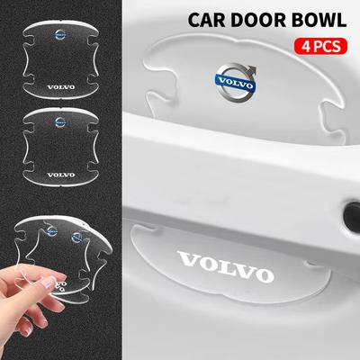 4Pcs Transparent Car Door Bowl Handle Protective Film Trim Anti-Scratch Stickers For Rdesign S80 V40 V50 V60 V70 S80L XC60