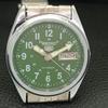 SEIKO 5 AUTOMATIC 6309A VINTAGE REFURBISHED JAPAN MENS GREEN WATCH a441680-a
