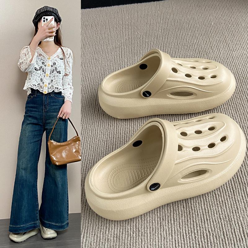 

Женские тапочки в стиле Мори, увеличивающие рост, нескользящие, бесшумные LR1601 38 хаки