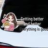 Improving Daily: Fun, Creative Car Windshield Decoration Sticker