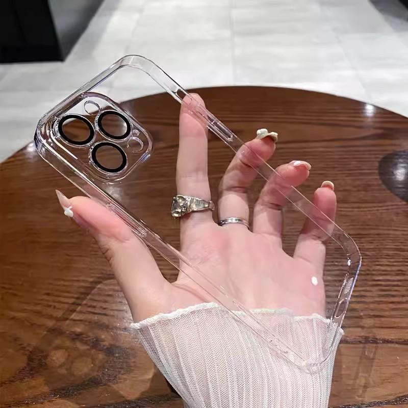 

Applicable To Apple 17 Ultra thin Frameless Phone Case Bracket IPhone 16 Transparent 15proMax Anti Fall Protection Case iPhone12promax