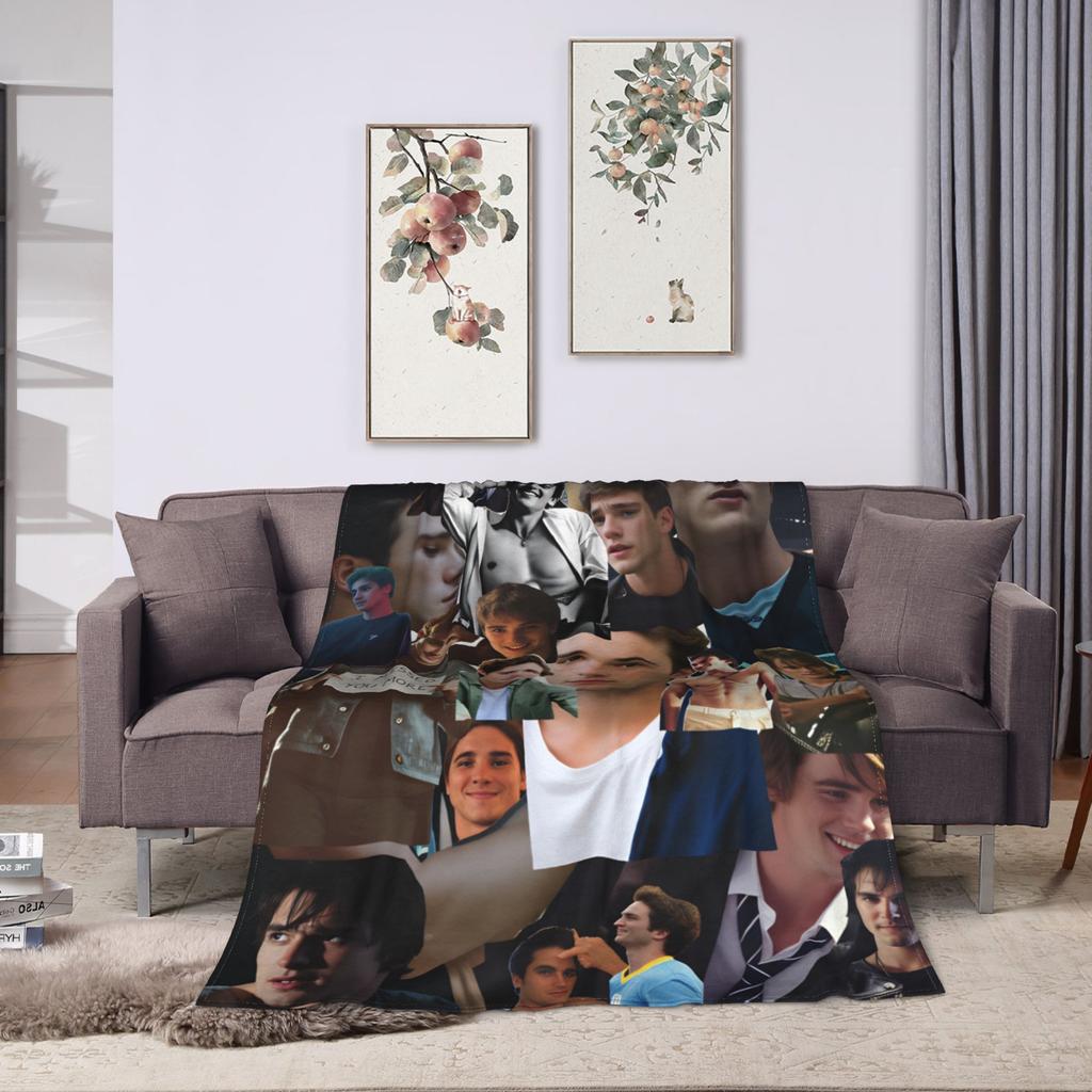 Jacob Elordi Flanelldecke Weiche Warme Überwurfdecke für Sofa Bett Dekorative Flauschige Tagesdecke Sofa Bettbezug