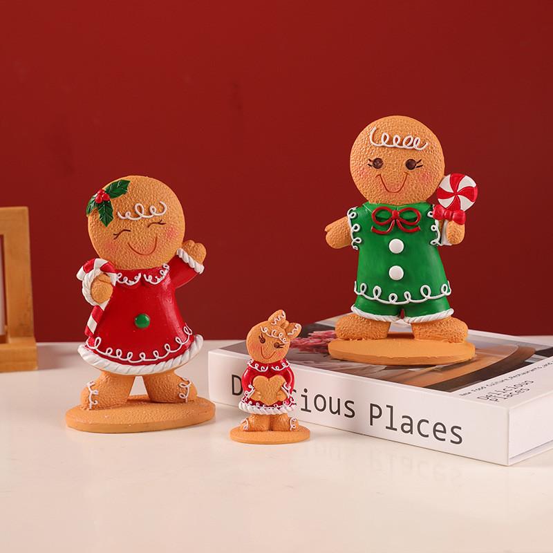 Christmas Man Gingerbread Resin Craft For Children Holiday Decorations Gifts
